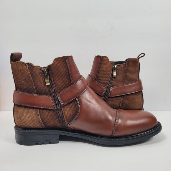 Arkbird Men\'s Brown Leather Ankle Boots FZN2019812 US Size 10 main image 6